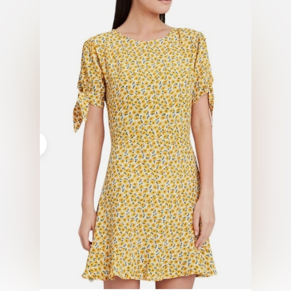 Faithfull the Brand mini yellow floral sundress size XS